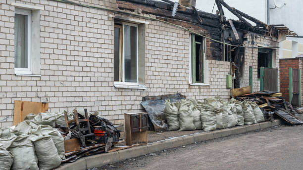 Professional Fire Damage Removal technician working in Woodbine, MD